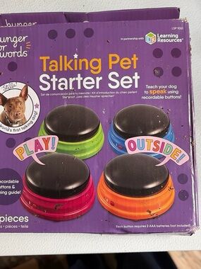 Talking Pet Starter Set by Learning Resources - Colorful Recordable Buttons